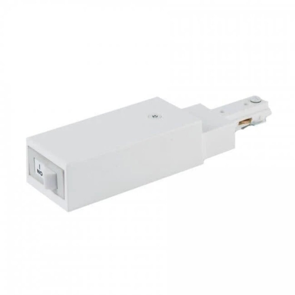 WAC Lighting THL-HLES-1A White H Track Current Limiter Single Live End - Slim